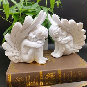 Decorazioni da giardino Figurine di angeli in resina Statua classica Statue di decorazioni per la casa Piccola libreria Cupido artigianale