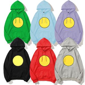 2023 Mens e Womens Hoodies Moletons Impressão Sorriso Manga Longa Estilo Com Capuz Camisola de Inverno Tops Roupas Tamanho Asiático M-2XL248L