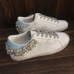 Designer Sneakers Super Star Sabot Mulheres Chinelos de Pele Sapatos Casuais Lantejoulas Glitter Itália Branco Do-Old Dirty Star Sneakers Fácil de Usar Austrália Sapatos de Lã de Inverno