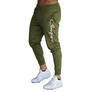 Marca dos homens joggers calças casuais de fitness calças esportivas bottoms moletom magro preto ginásios jogger track pants326c