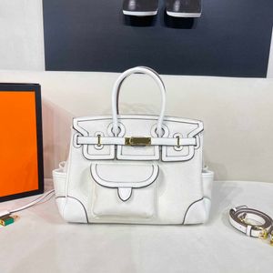 Borse di tela di lusso Colore contrasto Donne 7A Specchio di qualità Lady Tote Spalla Crossbody Borse Borsa per pendolare