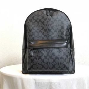 50% de desconto na liquidação Nova mochila casual masculina clássica estampa listrada grande capacidade moda versátil bolsa de viagem modelo 542