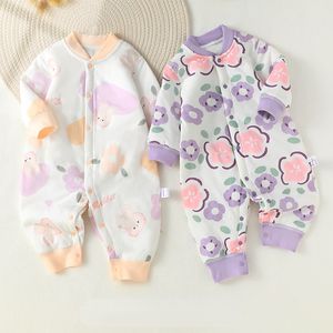 Frühling und Herbst Baby Onesie Baumwolle Bauchschutz Babykleidung