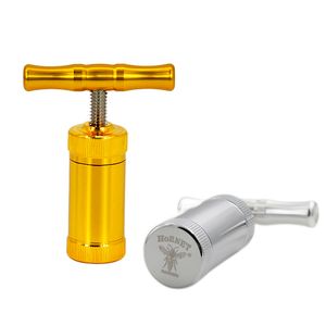 Metal Tobacco Press Aluminum Pollen Compressor Pressure Spice Dry Herb Grinder Hand Crusher Smoking Accessories