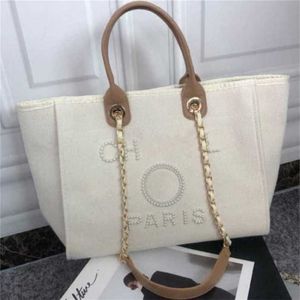 50% Rabatt auf Freigabeverkauf Frauen Luxus Hand Canvas Beach Bag Tote Handtaschen Klassische große Rucksäcke Kapazität kleine Kettenpackungen Big Crossbody 8H3J Modell 258