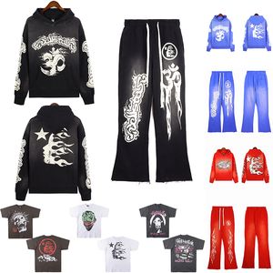 Men's Hoodies Sweatshirts 23ss Hellstar Hoodie Mens and Womens Designer Hooded Sweatshirt Hellstars Shirt American Casual Loudspeaker Pants Size S-xl