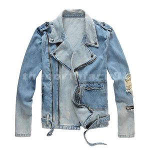 Mens Jackets Fashion Top Quality Denim Jacket Casual Hip Hop Designer Outerwear Famous Clothing Plus Size M-4XL235g