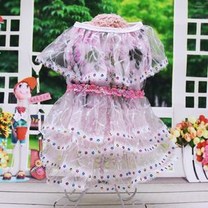 Dog Apparel Stylish Skirt Non-shrink Princess Dress Puppy Clothes Wedding Lace