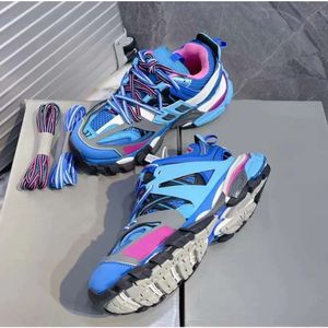 2023SS Top Fashion Designer Casual Shoes Grey Black Stas Color Camo Combo Pink Green ABC Camos Pastel Blue Patent Leather M2 med Socks Platform Sneakers Trainers