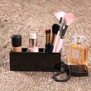 Luxury Makeup Box Women's Cosmetic Case Makeup Tools toalettety Bucket 3 Grid Acrylic Storage Box For304y