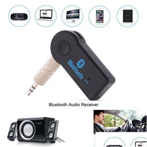 Bluetooth Araba Kiti Adaptörü 3.5mm AUX Stereo Kablosuz USB Mini O Akıllı Telefon MP3 PSP Tablet Dizüstü Bilgisayar Perakende Damla DH4PZ