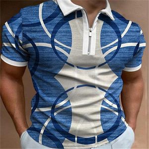 DIY T-Shirt 3D Printed Polo Neck New Polo Shirt Men's Top Summer Casual Fashion Loose Size