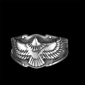 1PC Worldwide jako pierścień ptaków 316L Zespół ze stali nierdzewnej impreza mody biżuteria Eagle Ring2535