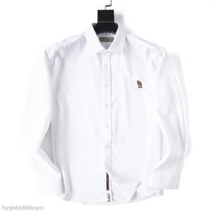 Herrklänningskjorta lyxig smal siden t-shirt långärmad avslappnad affärskläder pläd märke 2 färg m-3xl2759