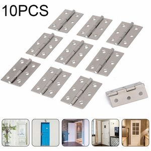 Toothbrush Holders 10Pcs Stainless Steel Door Hinges 2 Inch Cabinet Hinge Connector Window Flat Bookcase Drawer Furniture Hardware 230915