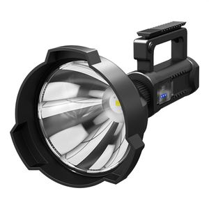 Süper Parlak 30000LM LED şarj edilebilir XHP70 2 Büyük Head Supplight Handhelld Fener Işık SPOTLIGH