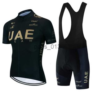 Autres vêtements Ensembles de maillots de cyclisme Vêtements de cyclisme Émirats arabes unis Maillot pour hommes Costume de vélo de route Uniforme Bavoir VTT Vêtements pour hommes Veste Pantalon court Homme Cycle Printemps Été 230804 x091