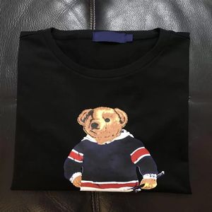 クルーネックシャツメンズアンドレディースデザイン半袖ベアTシャツアメリカンブリティッシュサイズプリントベアファッションS-3XL264Z