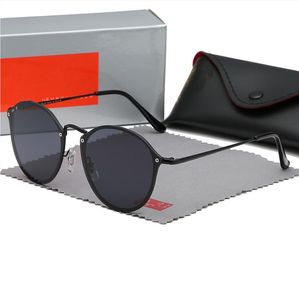 R B3574 Luxurys Yasağı Tasarımcı Erkek Kadın Güneş Gözlüğü Adumbral UV400 Gözlük Klasik Marka Gözlükler Erkek Güneş Gözlükleri Işınlar Metal Çerçeve Kutu