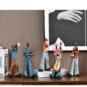 Obiekty dekoracyjne figurki kreatywne amerykańskie dekoracje dekoracji instrument muzyczny Model salonu werandy i rzemiosło posąg rzeźby dom 230914