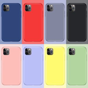 Custodia per telefono in silicone liquido classico a buon mercato per iPhone 13 12 11 Pro Max Mini X XR XS Max 7 8 6s Plus Custodia morbida antiurto