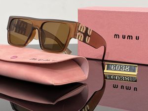 Mode Miu Sonnenbrille großer Rahmen quadratische Frauen Designerbrille Outdoor Männer Fahren Sonnenbrillen fahren