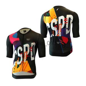 Others Apparel Cycling Shirts Tops Concept Speed Cycling Clothes Breathable Bike Shirts Green Short Sleeve MTB Bicycle Uniform Men Summer Cycling Jersey Tops 23082