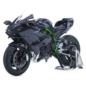 ダイキャストモデルカー1 9 H2Rニンジャアロイダイキャストモーターサイクルモデルのおもちゃ車コレクションサウンドとライトオフオートサイクルおもちゃ車230915