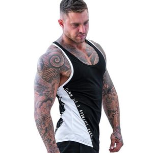 Men's Tank Tops Strong And Handsome Men Vest The Gym Fitness Cotton Sleeveless Shirt Thread Running Clothes Sweater Male Summ191u