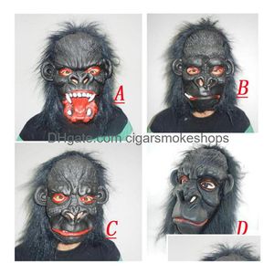 Maski imprezowe Eco-Latex Maska zwierząt Świąteczne nakrycia głowy na Halloween Karnawały upuszczenie dostawy domu DHHCS
