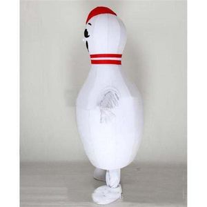 2019 Factory Bowling Alley Pin Advertising Sports Mascot Costume Fancy Party Dress Halloween Carnivals Costumes178E