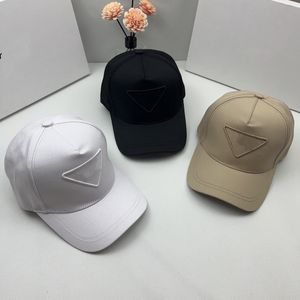 Designer baseball cap designer hats for men Pure color embroidered triang leletter cotton hat sports polo hat