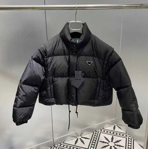 Kvinnor Down Parkas Designer beskuren Jacka för kvinnor Lätt puffer Vinterkrage Parkas Fashion Short Jacket Style Slim Corset Out Windbreaker Pocket Lad