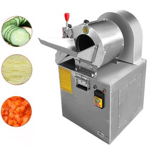 Kommersiell grönsaksskärmaskin Elektrisk lök skivare Maskin Kantinklippning Dicing Machine Ginger Cutter Vegetabilisk Shredder