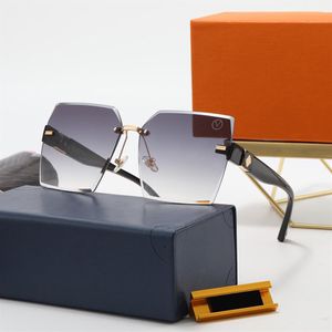 Mode Randlose Sonnenbrille Designer Sonnenbrille Quadrat Adumbral für Mann Frau 6 Farbe Top Qualität247o