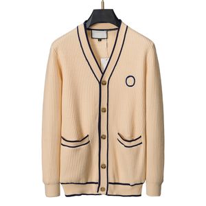 Suéter masculino designer cardigan suéter malhas grossas moda quente suéter de mangas compridas casual multicolorido outono e inverno quente suéter masculino e feminino