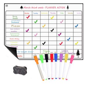 لوحة التقويم المغناطيسي لـ Whiteboards للثلاجة A3 16.5'x11.8 '