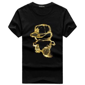 QNPQYX New Fashion Designer Brand P-P drilling Skulls T Shirt Mens Clothing T Shirts For Men Tops Short Sleeve Tshirt291V