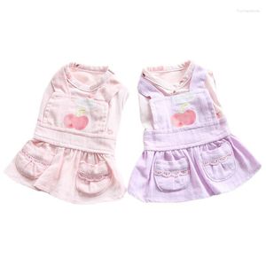 犬アパレル春の夏のドレス猫の子犬服スカートプードルヨーキーチワワスモールドレスビチョンポメラニア服の服