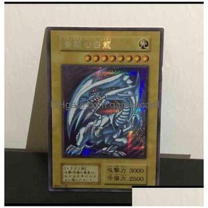 Yu gi oh ser blue-eyes biała seria Dragon Cr klasyczna gra planszowa no róg japońska karta kolekcji nie oryginalna g220311 Drop dostawa dh6ku