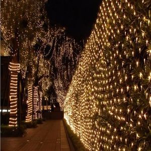 10m 8m 2000 LED Net Işıklar Büyük kapalı açık manzara aydınlatma Noel Yeni Yıl Çelenkleri Su Geçirmez LED String AC110V-240V250Y