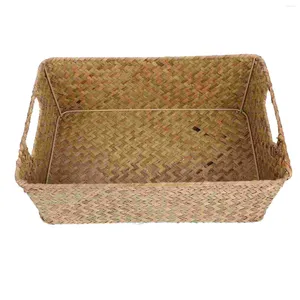 Dinnerware Sets Kitchen Storage Box Vegetable Basket Fruit Bread Container Baskets Wicker Woven Sundries Mat Shop Display Organizing