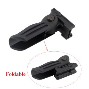 Tactical Accessories Foldable AK Foregrip Compact Quick Detach Vertical Grip For M/ M16 AR15 Hunting Rifle Accessory ABS Polymer Fit 20mm Rail