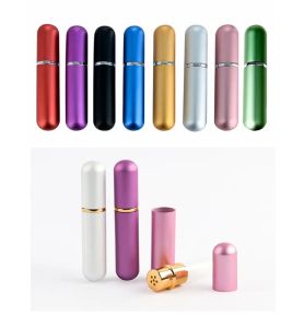 Aluminum Nasal Inhaler refillable Diffusers Bottles For Aromatherapy Essential Oils With High Quality Cotton Wicks ZZ