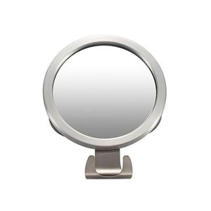 Mirrors Round Portable Unbreakable Anti-Fog Shower Mirror For Shaving Razor Hook Holder Suction Cup Fog Travel Bathroommirrors Drop De Dhxg6