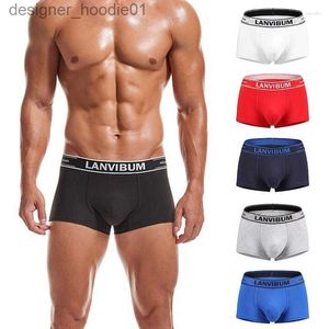 Unterhosen Unterhosen Boxer Herren Unterwäsche Baumwolle Bequeme Unterwäsche Dessous Atmungsaktive Herren FashionUnderpants L230915