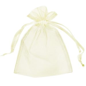 200pcs أبيض أكياس أورجانزا هدية حقيبة زفاف حقيبة زفاف 13 سم × 18 سم 5x7 بوصة 11 ألوان العاج الذهب الأزرق 2759