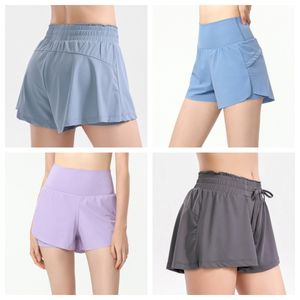 Nova moda venda quente shorts de yoga calças de roupa coxa designer de cintura alta mulheres treino ginásio desgaste esportes sólidos calças de malha de fitness elástica