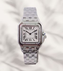 Senhora designer de moda casal relógio de alta qualidade aço inoxidável quartzo senhoras elegante nobre diamante relógios à prova dwaterproof água vidro safira marca relógios Montre De Luxe