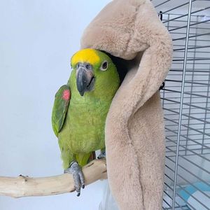 Other Bird Supplies Winter Warm Shawl Nest Corner Parrot Blanket Pet Small Animal Hanging Tent Cage Decoration For Parakeet Cockatiel